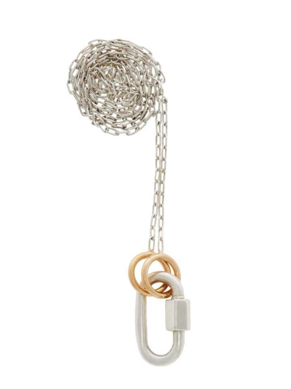 Marla Aaron Square Link Chain in Sterling Silver with 14K Loops